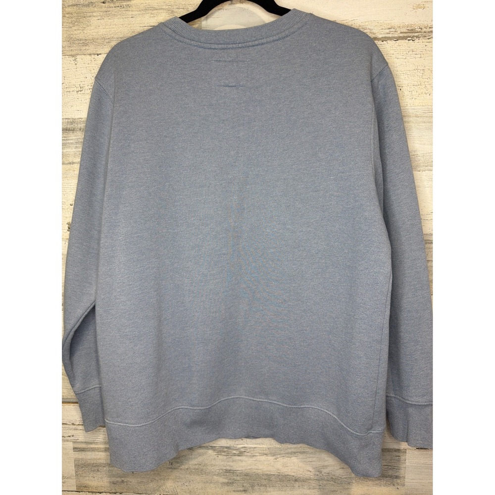 Burlebo Sweatshirt Women Large Blue Distressed Texas TX Graphic Flawed* - Picture 7 of 8